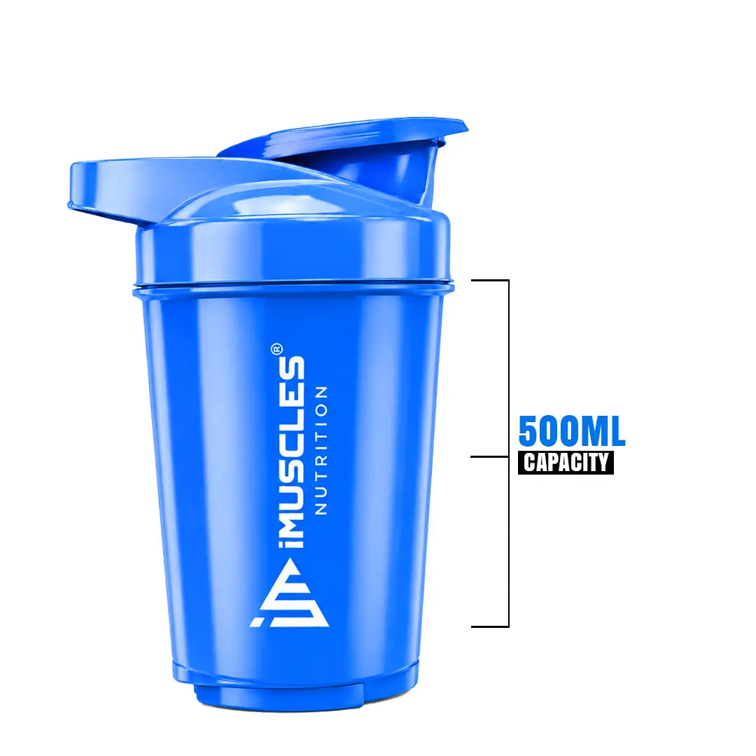 Mini Spider Shaker- 500ML (Blue) iMuscles Nutrition