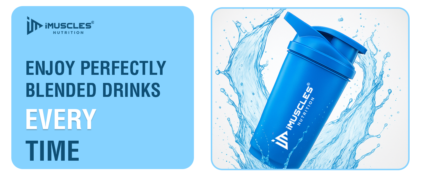 Mini Spider Shaker- 500ML (Blue)