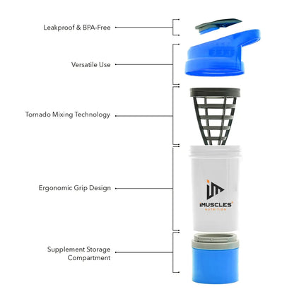 Spider Shaker- 600ML (Blue)
