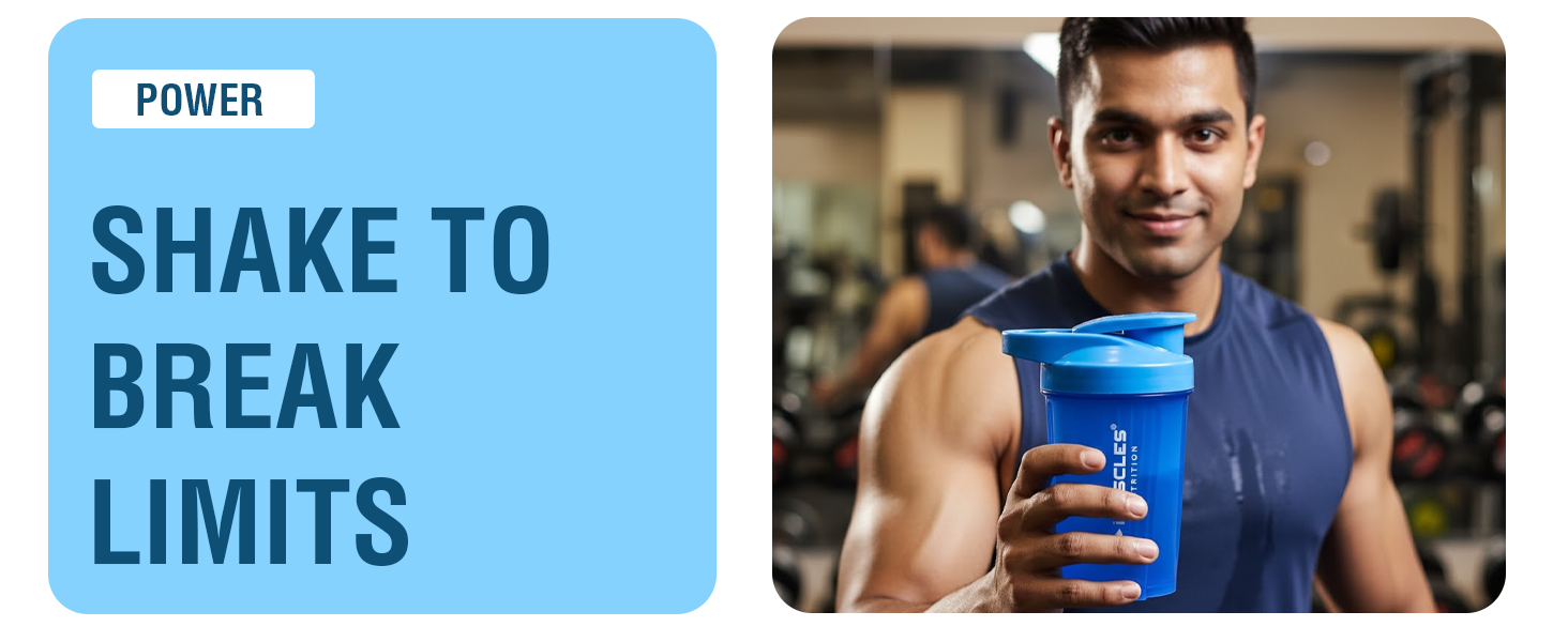 Mini Spider Shaker- 500ML (Blue)
