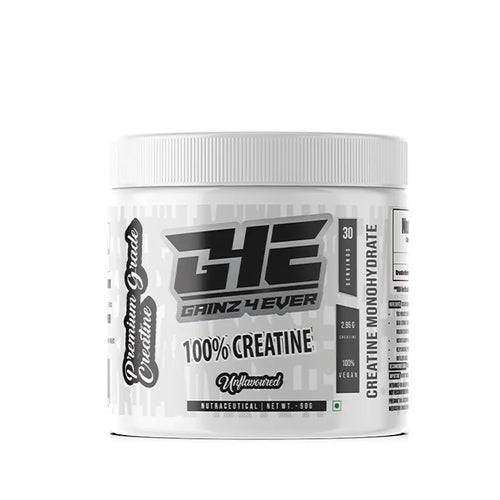 Gainz4Ever - Pure Micronised Creatine Monohydrate Powder- Unflavoured (30 Servings) Gainz4Ever