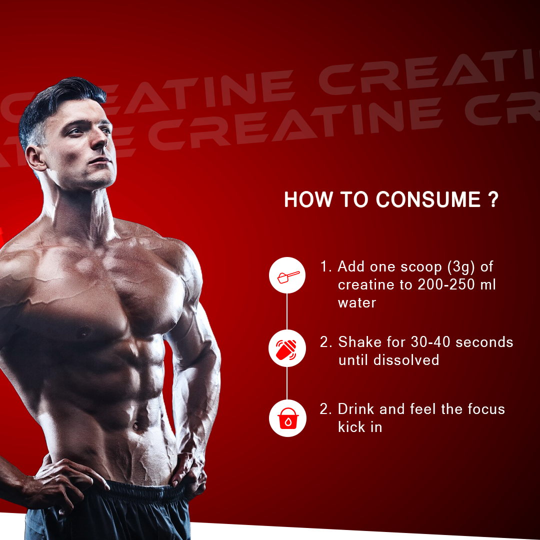 Micronised Creatine Monohydrate with Cyclone Shaker