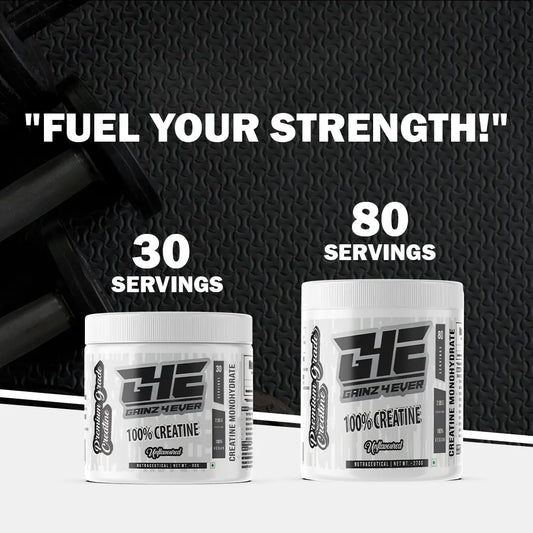 Gainz4Ever - Pure Micronised Creatine Monohydrate Powder (Unflavoured) Gainz4Ever