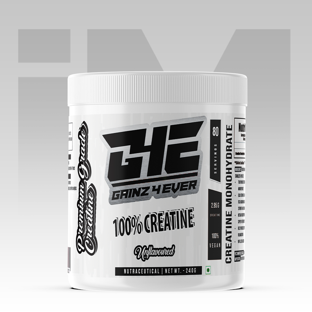 Gainz4Ever - Pure Micronised Creatine Monohydrate Powder (Unflavoured)
