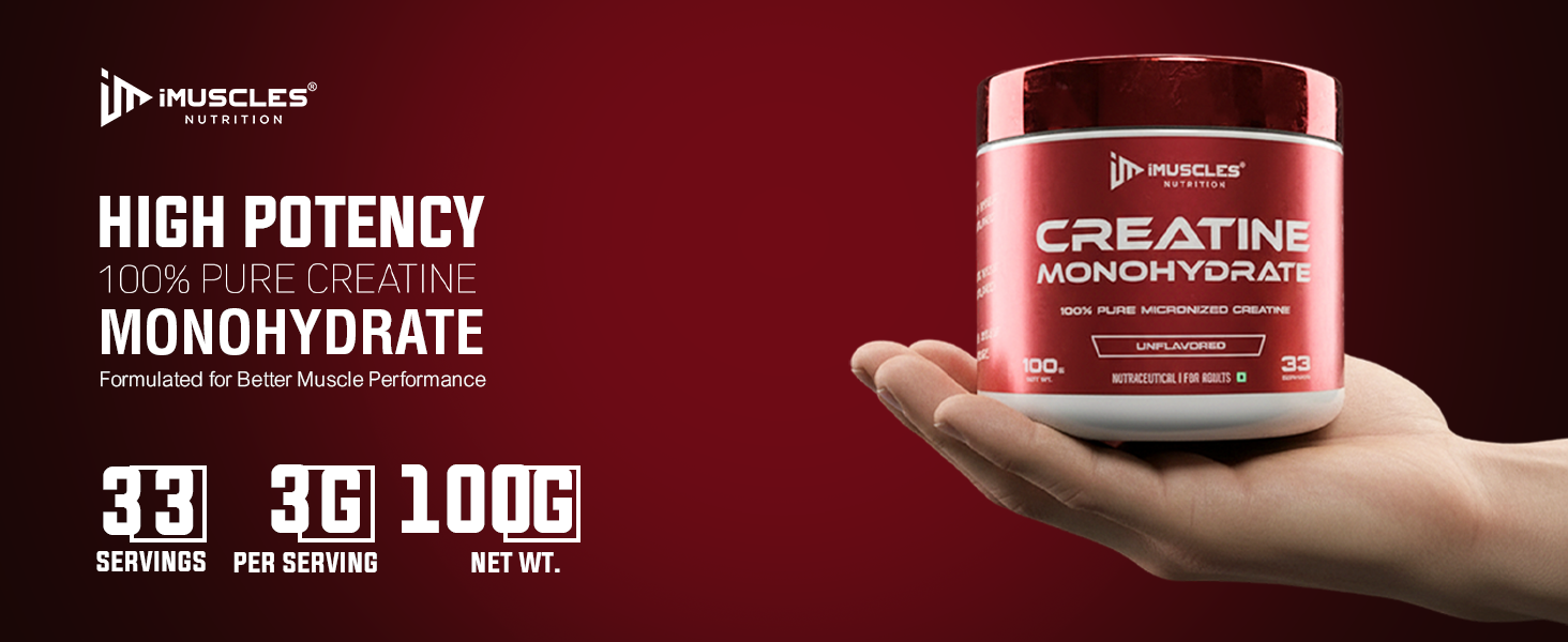 Pure Micronized Creatine Monohydrate Powder - Unflavored (33 Servings)