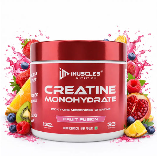 Pure Micronized Creatine Monohydrate Powder - Fruit Fusion Flavor (33 Servings) iMuscles Nutrition