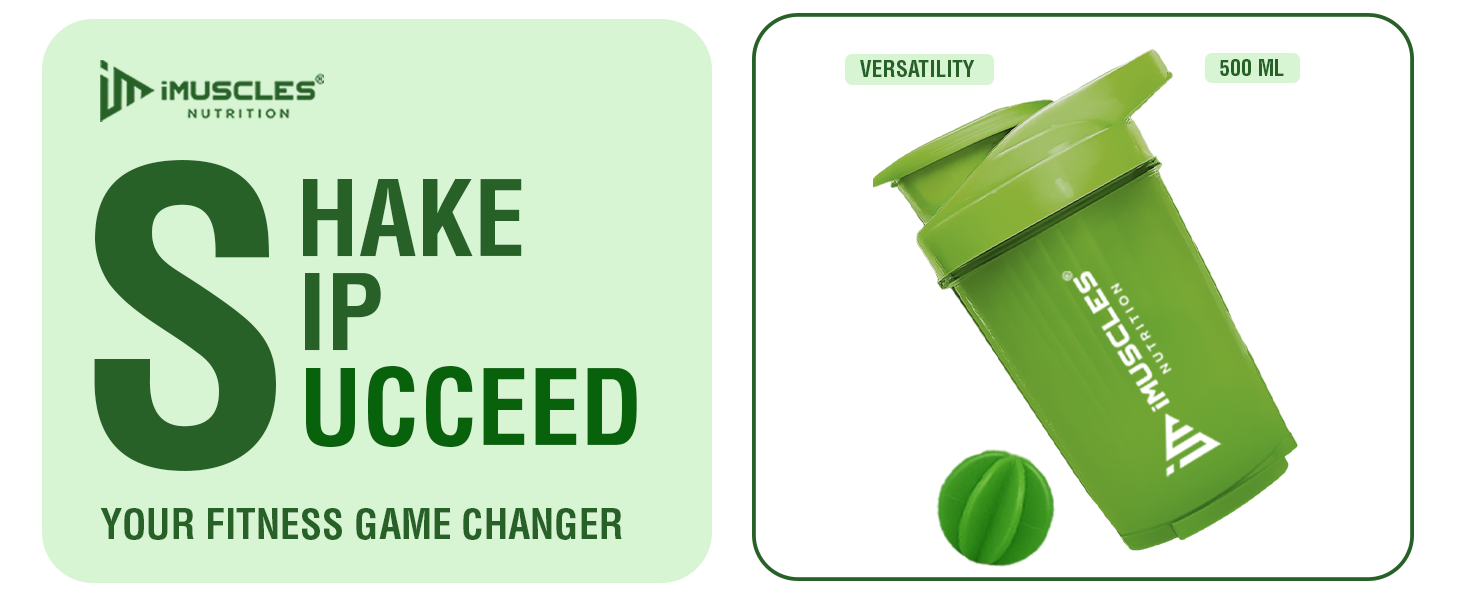 Mini Spider Shaker- 500ML (Green)