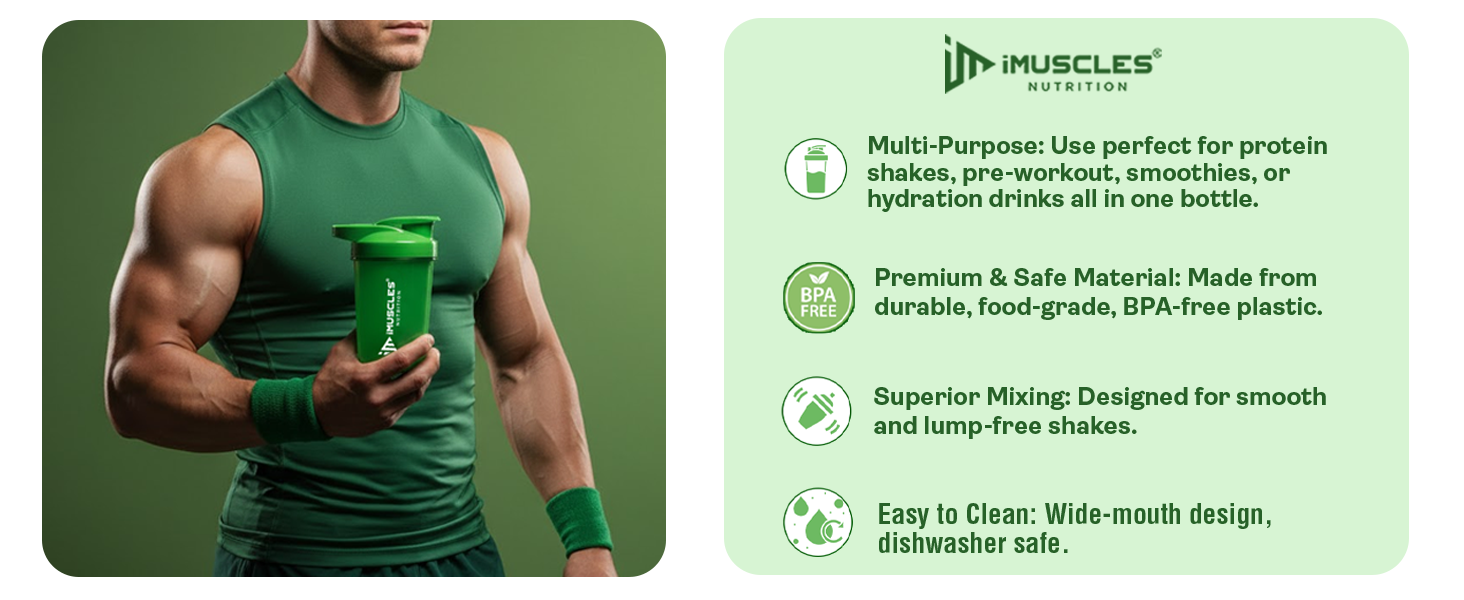 Mini Spider Shaker- 500ML (Green)