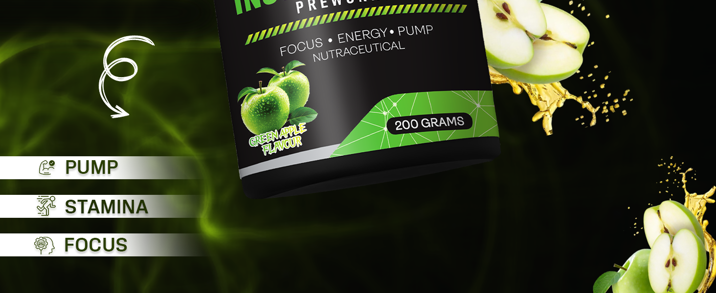 Instant Charge Preworkout – Green Apple (40 Servings)