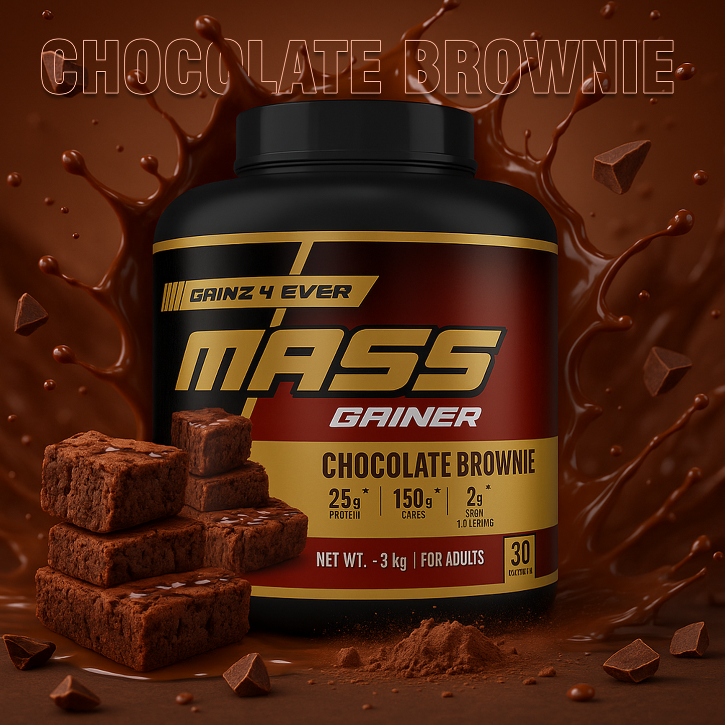Gainz4Ever Mass Gainer | Best Weight Gainer for Muscle Growth & Workout Recovery