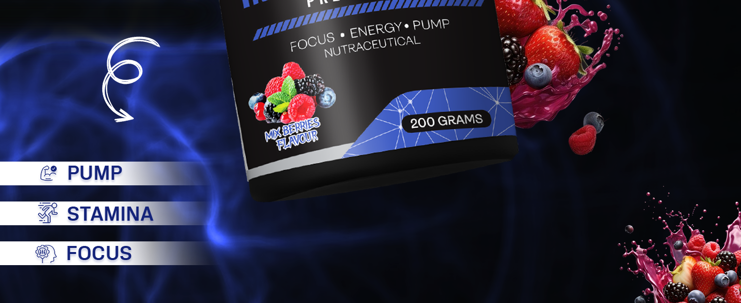Instant Charge Preworkout – Mix Berries (40 Servings)