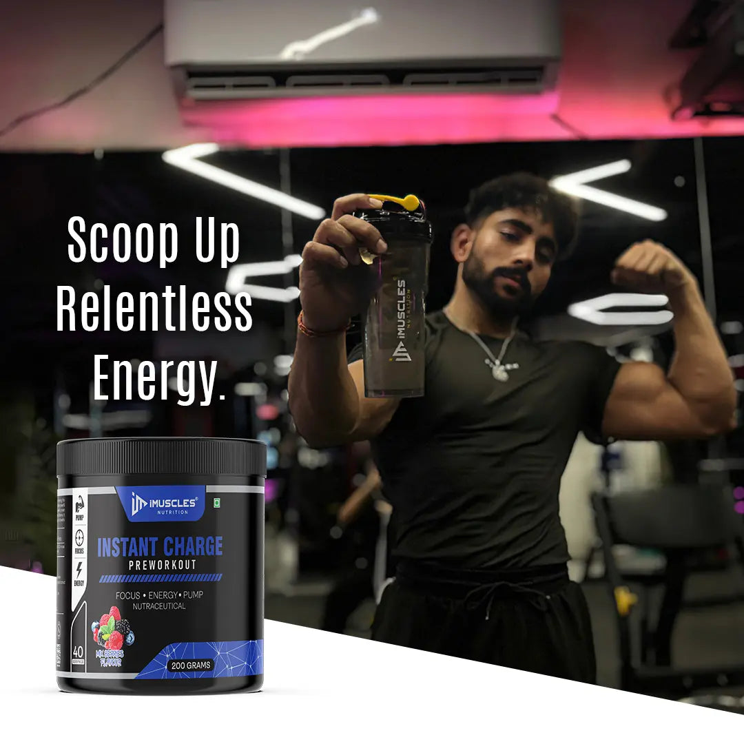 Instant Charge Preworkout – Mix Berries (40 Servings) iMuscles Nutrition