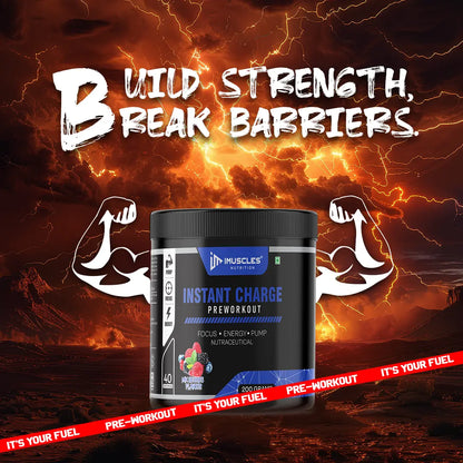 Instant Charge Preworkout – Mix Berries (40 Servings) iMuscles Nutrition