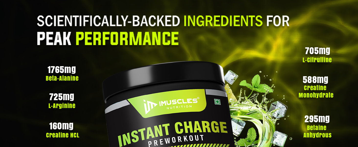 Instant Charge Preworkout – Tropical Twist Mojito (40 Servings)
