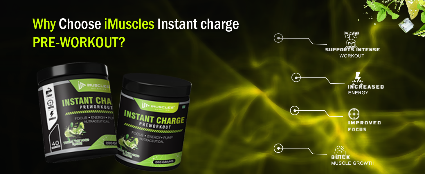 Instant Charge Preworkout – Tropical Twist Mojito (40 Servings)