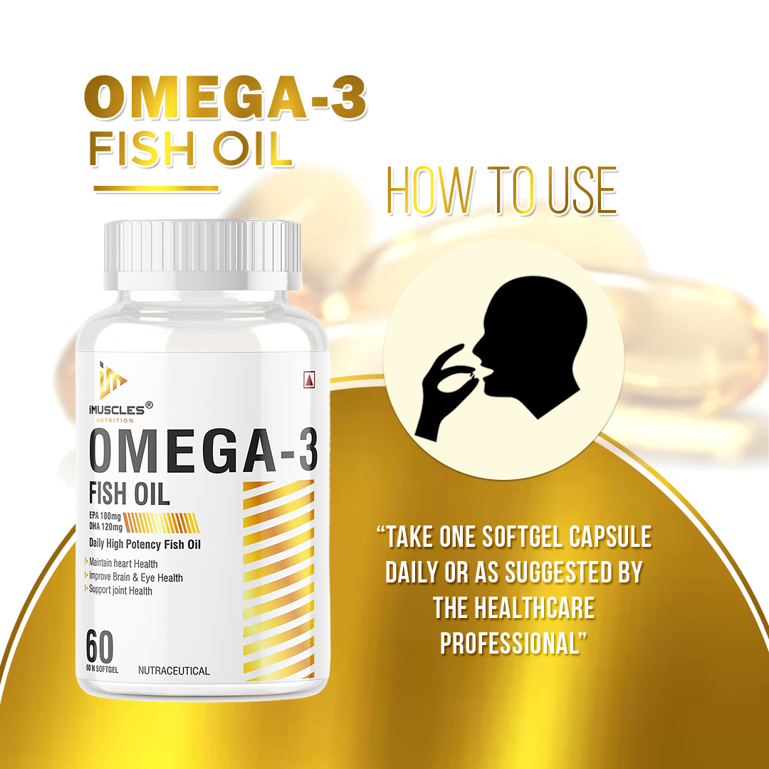 iMuscles Nutrition Omega-3 Fish Oil Capsules