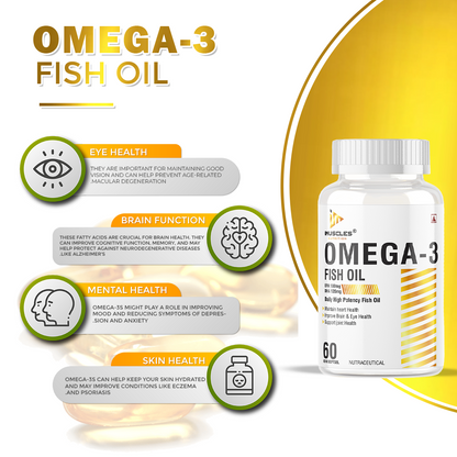 iMuscles Nutrition Omega-3 Fish Oil Capsules