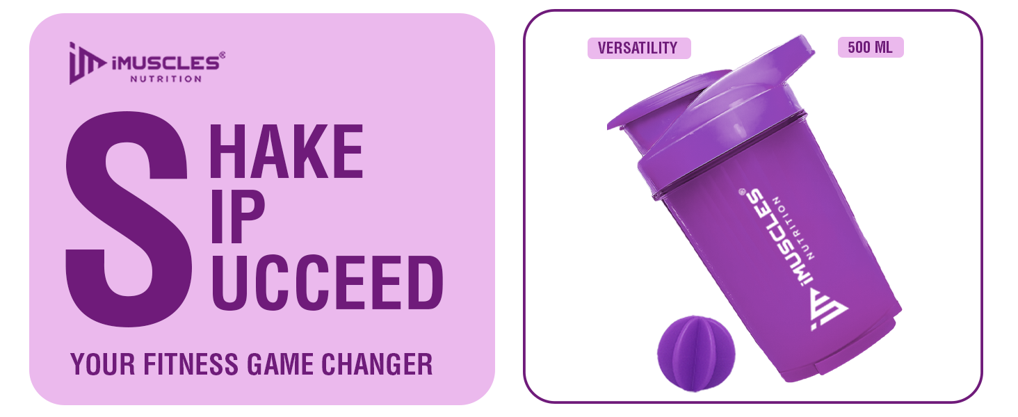 Mini Spider Shaker- 500ML (Purple)