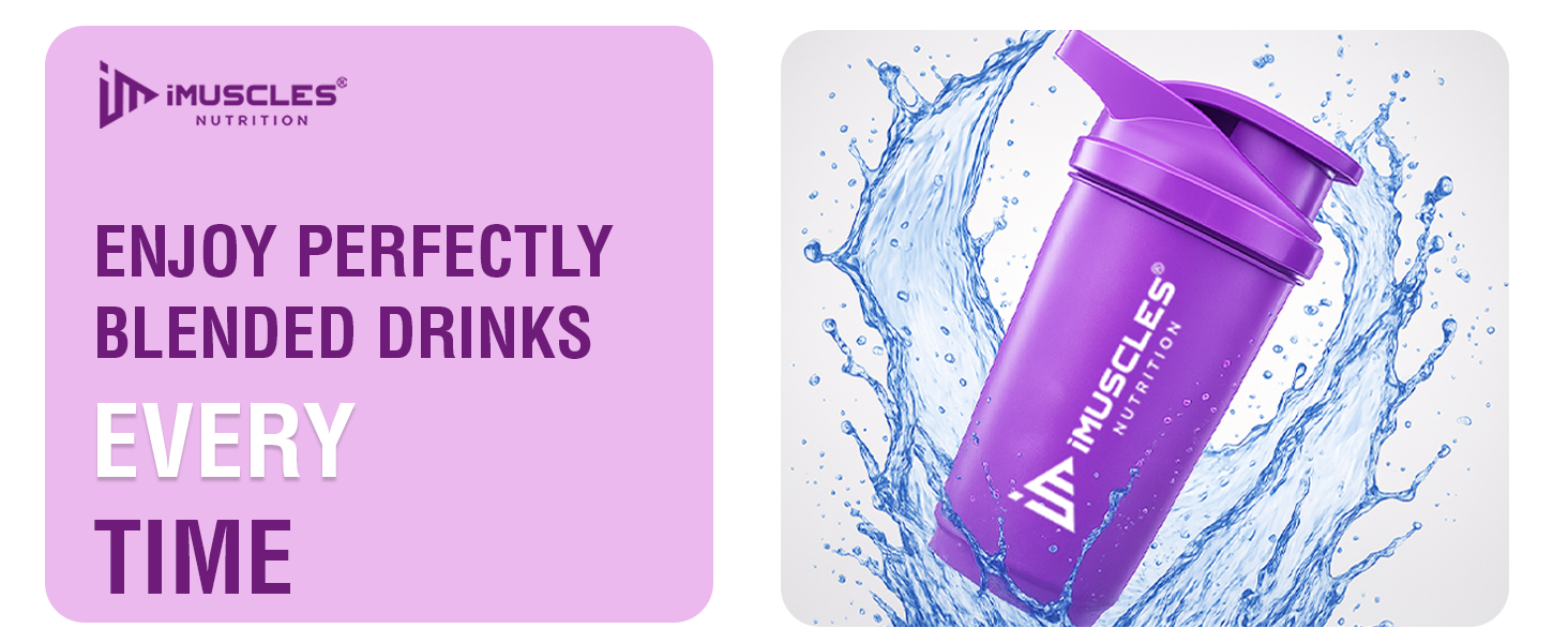 Mini Spider Shaker- 500ML (Purple)