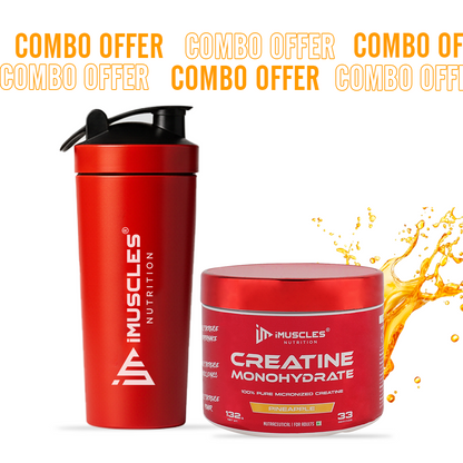 Buy Creatine Monohydrate with Shaker - iMuscles Nutrition