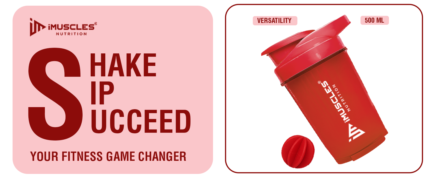 Mini Spider Shaker- 500ML (Red)