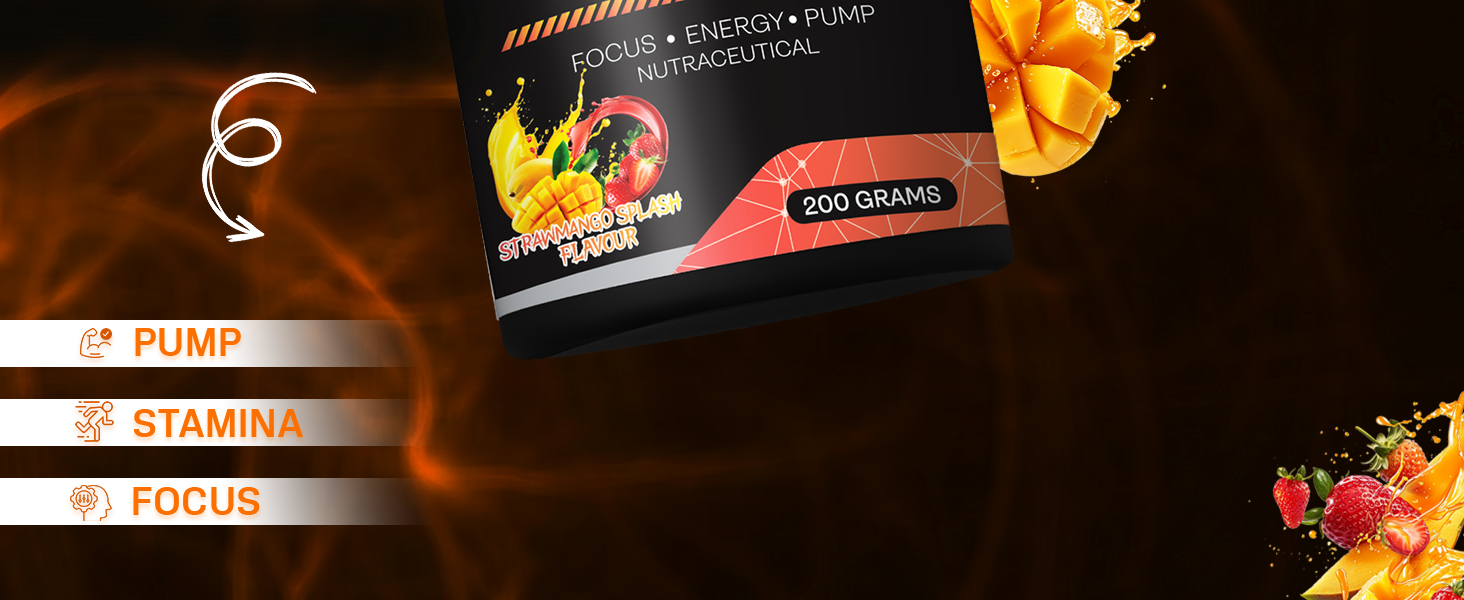 Instant Charge Preworkout – Strawberry Mango (40 Servings)