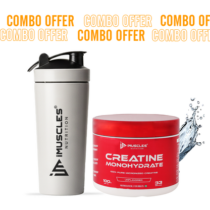 Buy Creatine Monohydrate with Shaker - iMuscles Nutrition