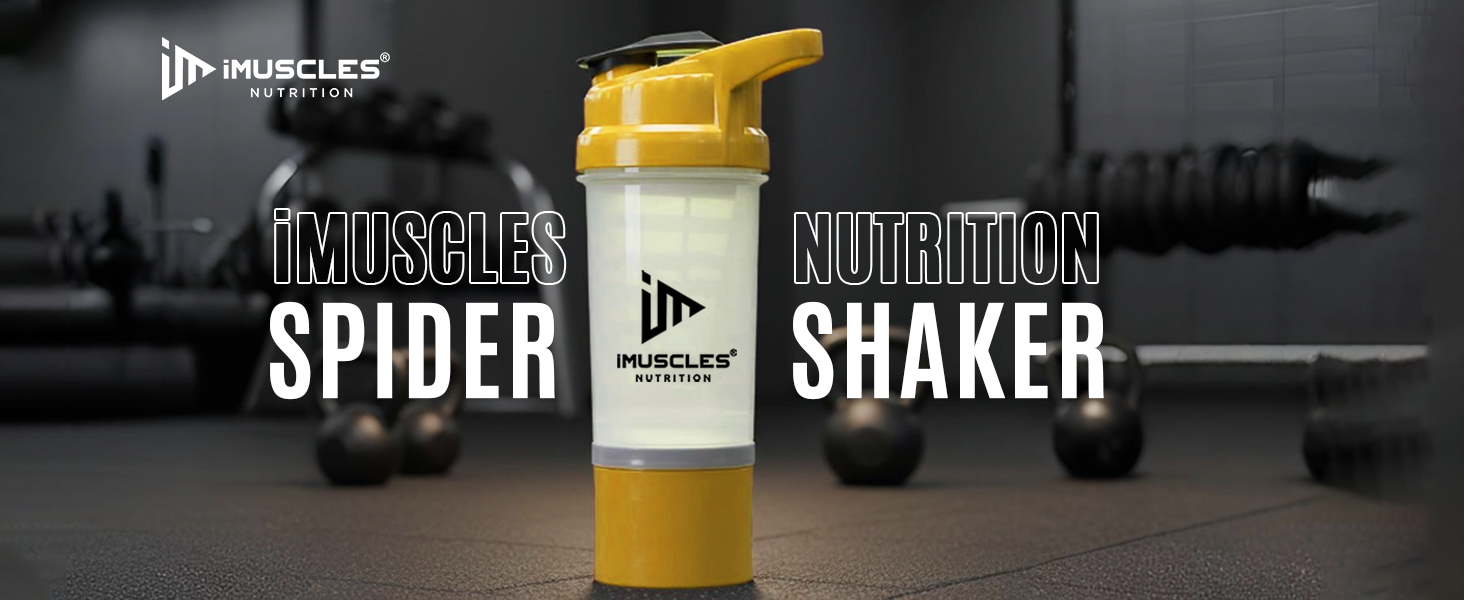 Spider Shaker- 600ML (Yellow)