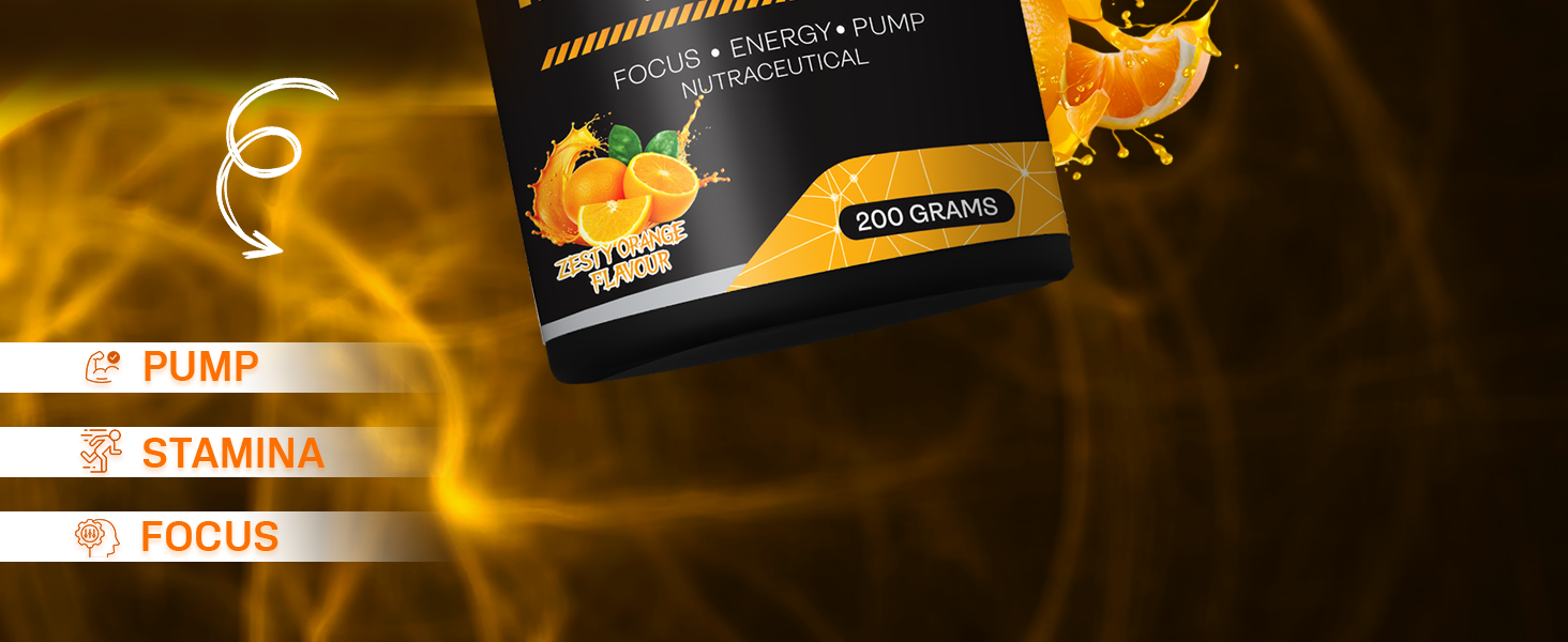 Instant Charge Preworkout – Zesty Orange (40 Servings)