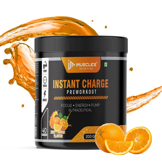 Instant Charge Preworkout – Zesty Orange (40 Servings) iMuscles Nutrition