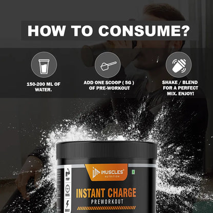 Instant Charge Preworkout – Zesty Orange (40 Servings) iMuscles Nutrition