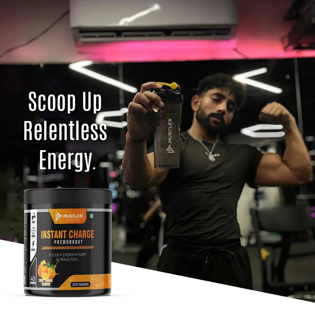 Instant Charge Preworkout – Zesty Orange (40 Servings) iMuscles Nutrition