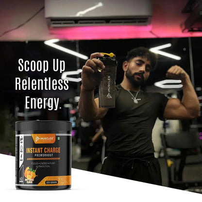 Instant Charge Preworkout – Zesty Orange (40 Servings) iMuscles Nutrition