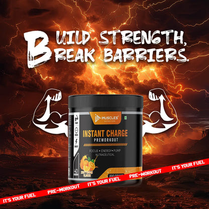 Instant Charge Preworkout – Zesty Orange (40 Servings) iMuscles Nutrition